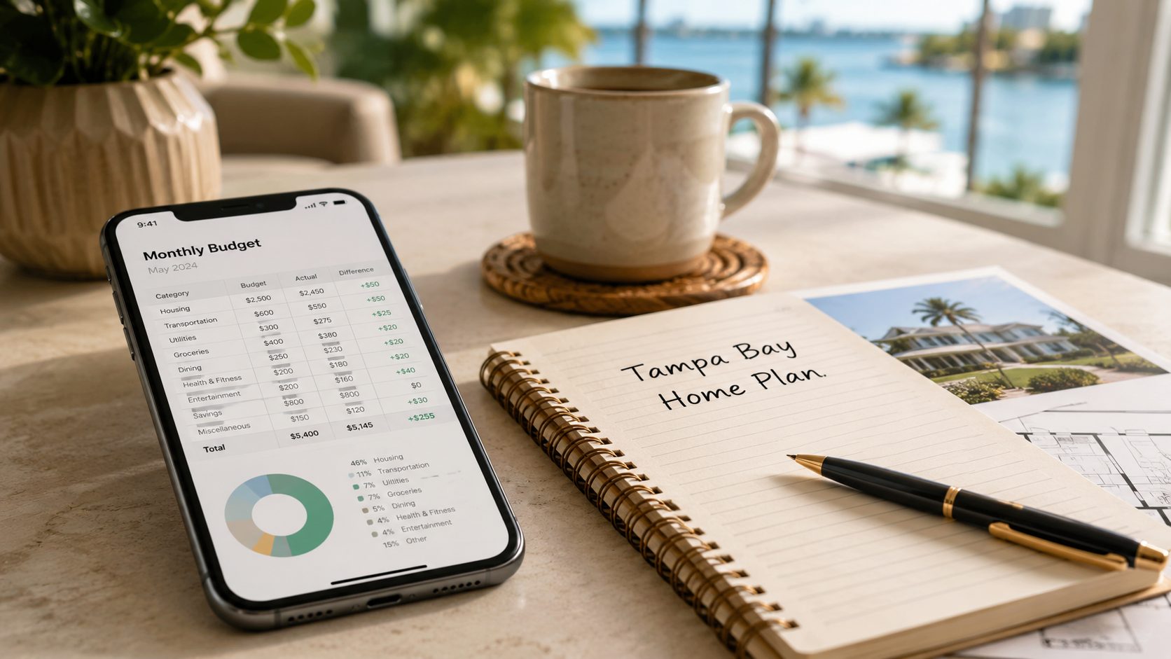 Young buyer using wisdom and planning to compare Tampa Bay neighborhoods.